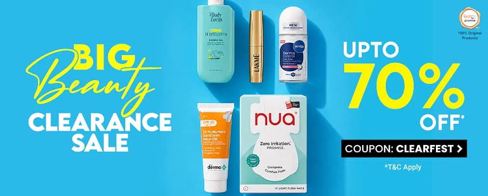 Get 42% discount on Mascara, Lotion, Sunscreen, and more