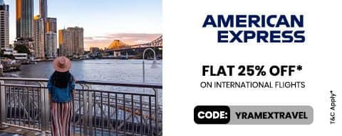 Flat 25% Off on International Flight Booking
