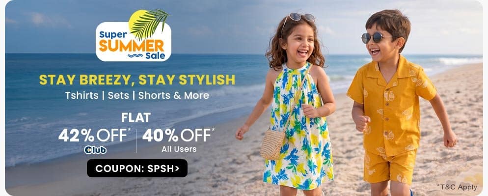 Avail Flat 40% OFF on Select Kids Fashion Wear