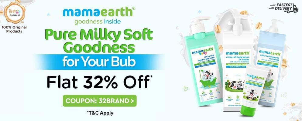 Get Flat 32% Discount on Baby Care Products