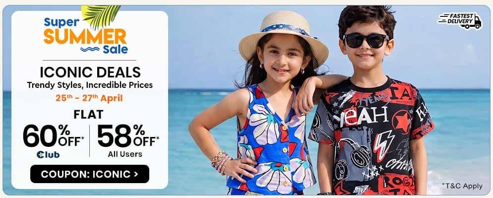 Avail 58% OFF on Kids Fashion