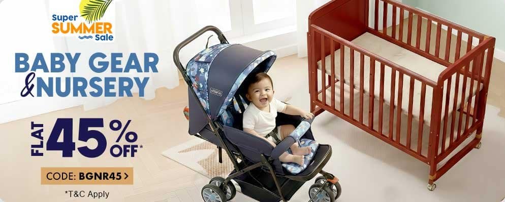 Avail Flat 45% discount on Baby Gear