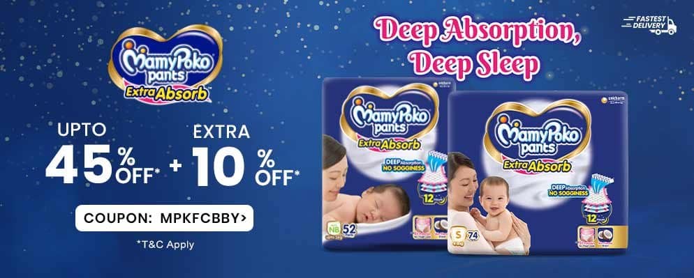 Additional 10% Off on MamyPoko Baby and Kids Products