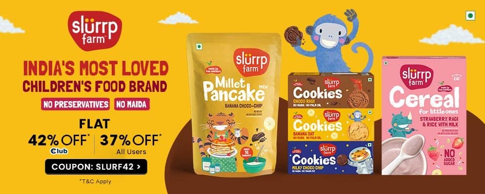 Get Upto 42% OFF on Slurrp Farm Products