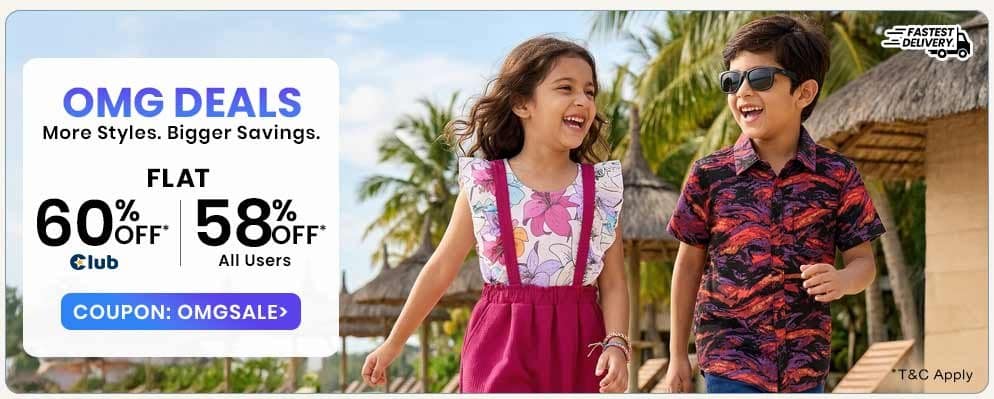 58% discount on Select Fashion Products