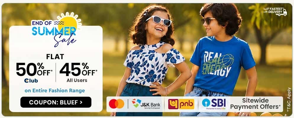 Avail 45% OFF on Bestselling Kid's Fashion