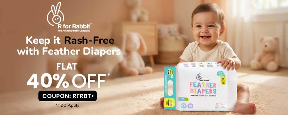 Flat 40% off on R for Rabbit Diapering Range